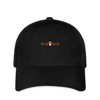 Herzschlag Steinpilze pflücken Steinpilze pflücken - Flexfit Cap - Schwarz - Vorne