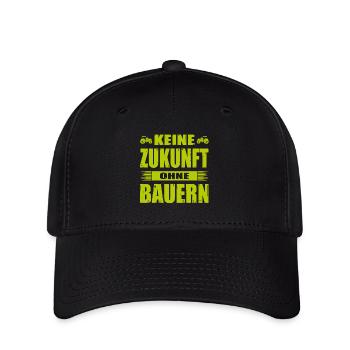 Bauernprotest Landwirt Demo Bauerndemo Treckerdemo - Flexfit Cap - Schwarz - Vorne