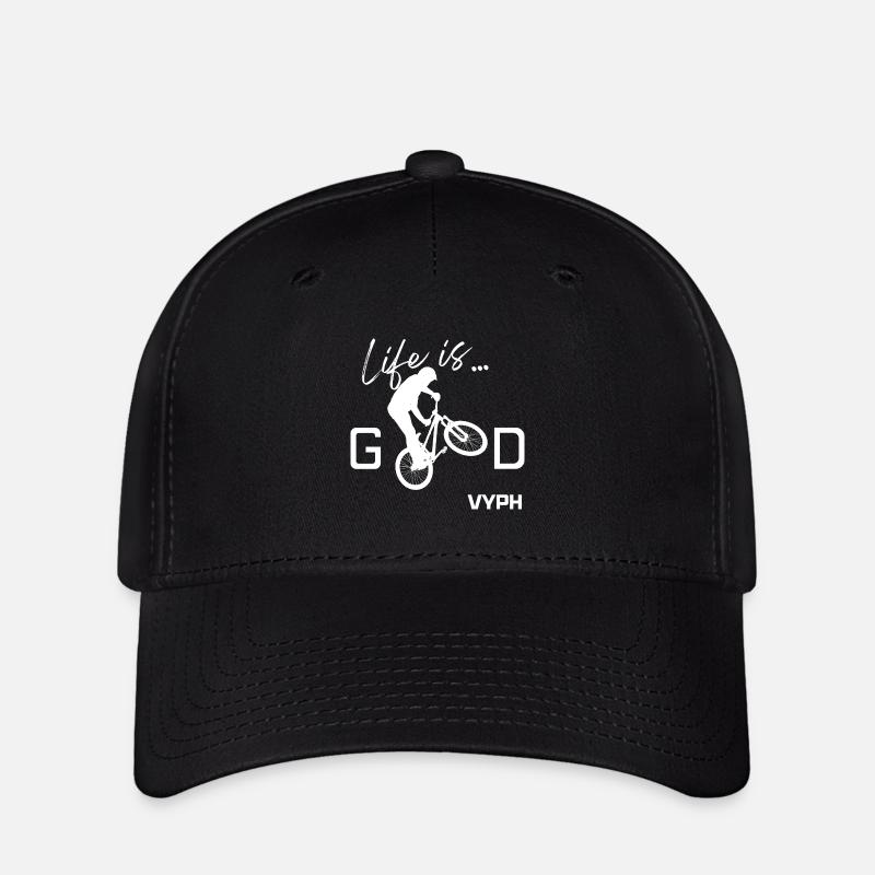YOUR TRAIL. YOUR RULES. - Flexfit Cap - Schwarz