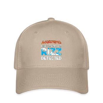 Warning High Levels of Rizz Detected Charisma - Flexfit Cap - khaki - Front