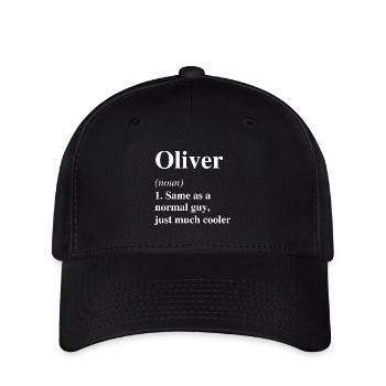 Oliver Definition Cooler Name Spruch Geschenk - Flexfit Cap - Schwarz - Vorne