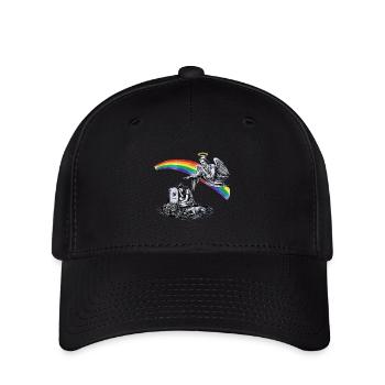 Papa disparu en deuil - Casquette Flexfit - noir - Devant