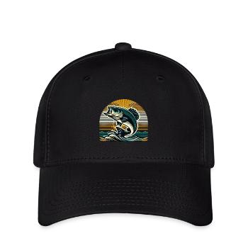 Poisson bar - Casquette Flexfit - noir - Devant