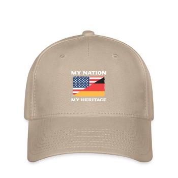 Amerikanisch Deutsch - Flexfit Cap - Khaki - Vorne