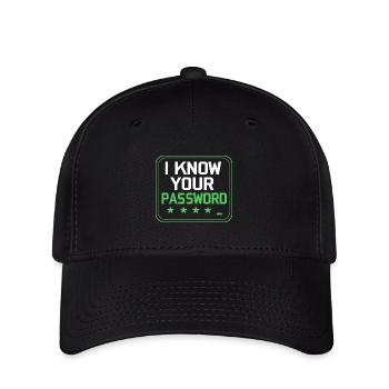 Cybersecurity Cyber Programmierer Hacker - Flexfit Cap - Schwarz - Vorne