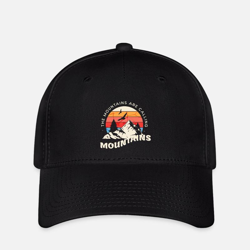 Mountains mountains - Flexfit Cap - black