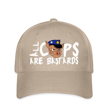Cops are shit! - Flexfit Cap - khaki - Front
