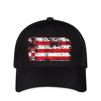 Bremen Flagge Bremer Fahne - Flexfit Cap - Schwarz - Vorne
