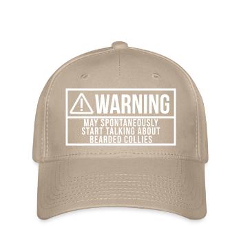 Bärtiger Collie - Flexfit Cap - Khaki - Vorne