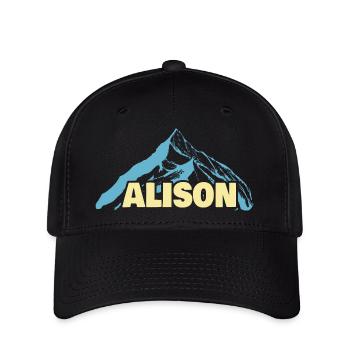 Alison as a woman's name - Flexfit Cap - black - Front