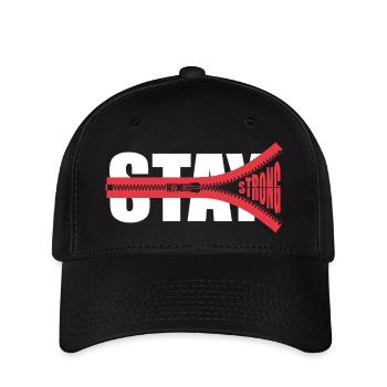 STAY STRONG - Encourage - Give strength - Flexfit Cap - black - Front