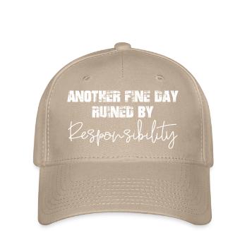 another fine day ruined by responsibility - Flexfit Cap - Khaki - Vorne