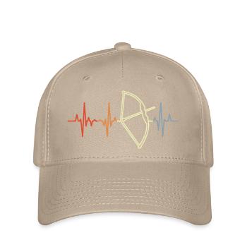 Bogenjagd Pulsschlag - Flexfit Cap - Khaki - Vorne