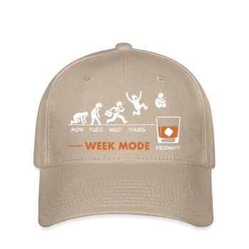 Vivement le week-end - humour Wisky - Casquette Flexfit - kaki - Devant