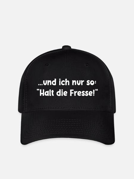 Halt die Fresse - Flexfit Cap - Schwarz