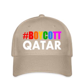 Boycott qatar - Flexfit Cap - khaki - Front