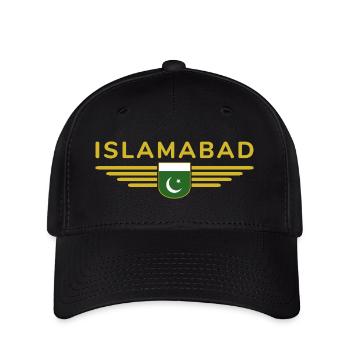 Islamabad Design – Style de la capitale - Casquette Flexfit - noir - Devant