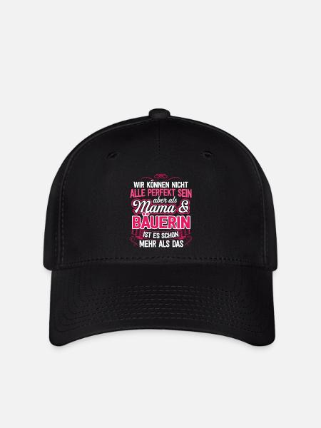 BÄUERIN - Mama - Flexfit Cap - Schwarz