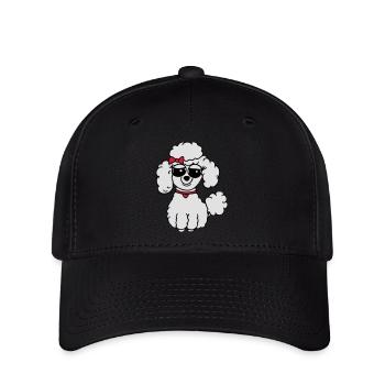 pudel 3 - Flexfit Cap - Schwarz - Vorne