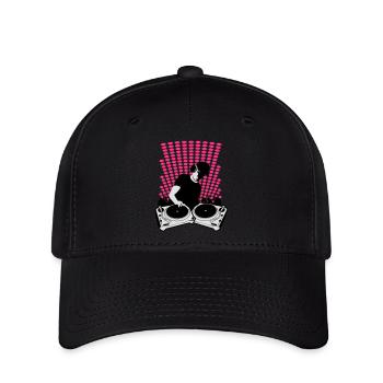 DJ turntables - Flexfit Cap - black - Front