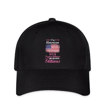 American Gift Funny Saying USA - Flexfit Cap - black - Front