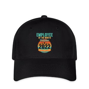 Employee of the Month October 2022 - Flexfit Cap - black - Front