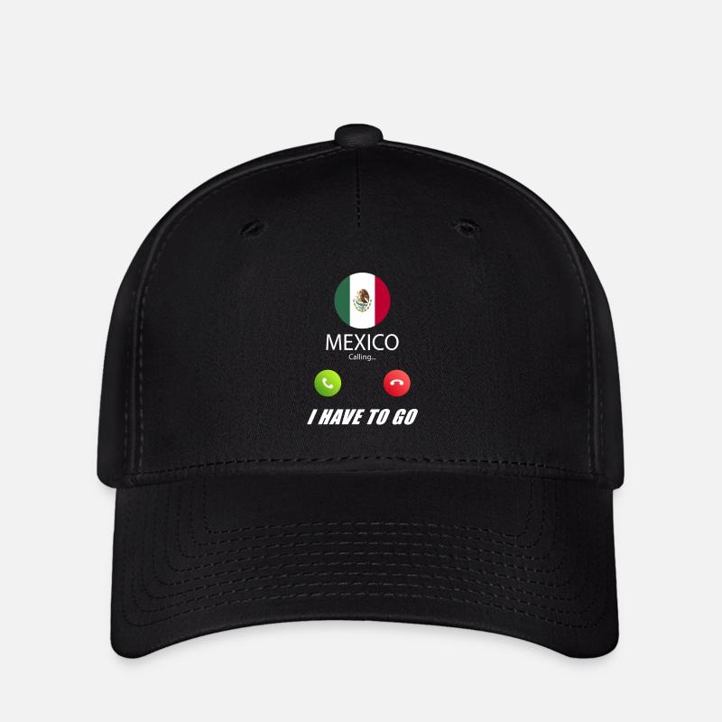 Mexico calls lusiger flags saying - Flexfit Cap - black