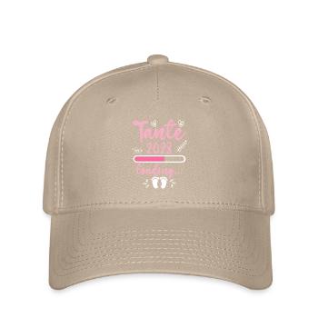 Tante 2023 loading Nichte Neffe Baby Tanten - Flexfit Cap - Khaki - Vorne
