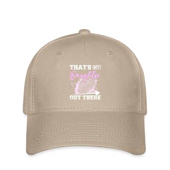 C’est ma fille là-bas les enfants de football - Casquette Flexfit - kaki - Devant