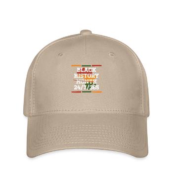 Black History Month 24/7/365 Celebrate the - Flexfit Cap - khaki - Front