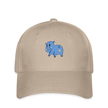 Hippo Ass - Hippopotamus Butt - Flexfit Cap - khaki - Front