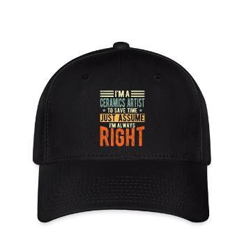 Keramikkünstler - Flexfit Cap - Schwarz - Vorne