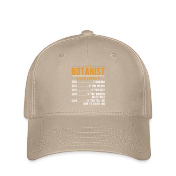Botaniker Stundenlohn - Flexfit Cap - Khaki - Vorne