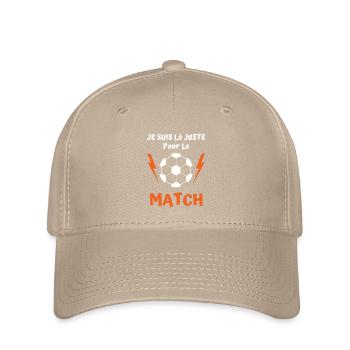je suis là juste pour le match de foot 2 - Casquette Flexfit - kaki - Devant
