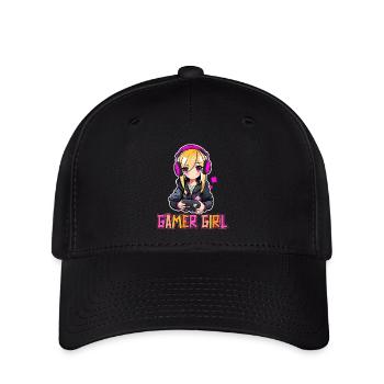 Gaming Console PC Gamer Girl Gamer Girl - Flexfit Cap - black - Front