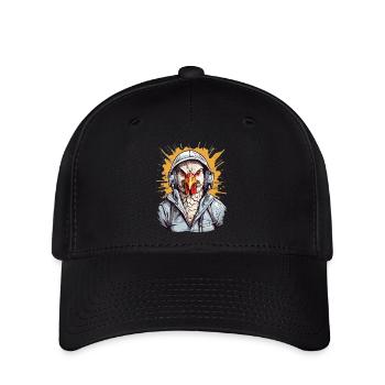 Jupe poulet - Casquette Flexfit - noir - Devant