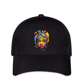 jolie culture - Casquette Flexfit - noir - Devant