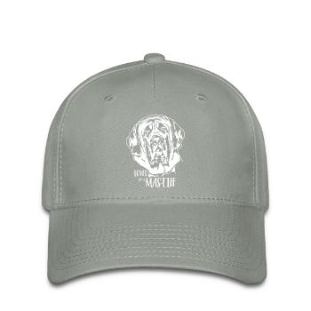 Loved by a Mastiff Dog Saying Dog Dog Wilsigns - Flexfit Cap - green-grey - Front