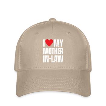 I Love My Mother in Law - Flexfit Cap - khaki - Front