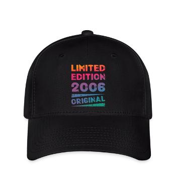 Limited Edition 18 Geburtstag Party Jahrgang 2006 - Flexfit Cap - Schwarz - Vorne