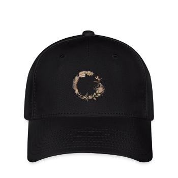 Braut Boho Kranz / Junggesellenabschied - Flexfit Cap - Schwarz - Vorne