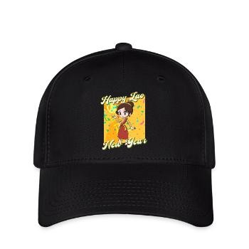 Laos Laote Laoten Lao Neujahr I Geschenk - Flexfit Cap - Schwarz - Vorne