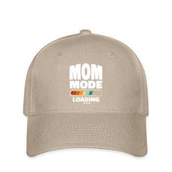 Funny Mom Mode Loading Zitat Beste Mutter aller Zeiten - Flexfit Cap - Khaki - Vorne