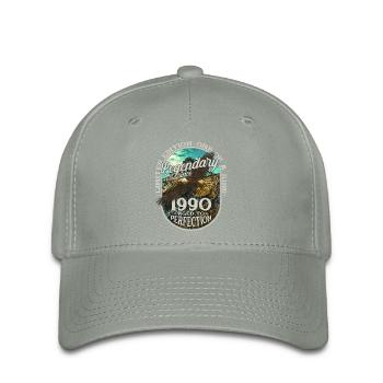 Legendary since 1990 - Flexfit Cap - green-grey - Front