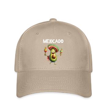 Avocat Mexicado Nourriture végétalienne Maracas végétariens - Casquette Flexfit - kaki - Devant
