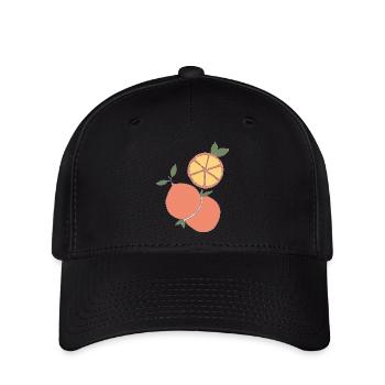 orangen grapefruit - Flexfit Cap - Schwarz - Vorne