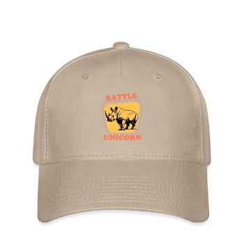 BATTLE UNICORN - Flexfit Cap - khaki - Front