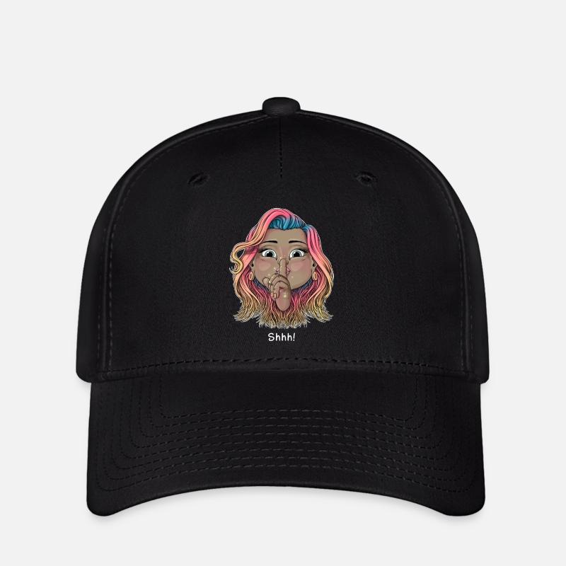 Chut ! - Casquette Flexfit - noir