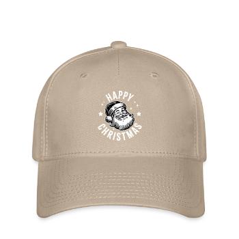 Santa Happy Christmas - Flexfit Cap - khaki - Front