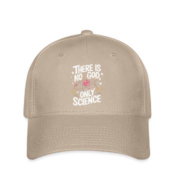 Atheismus Atheist Anti-Religion Agnostiker - Flexfit Cap - Khaki - Vorne